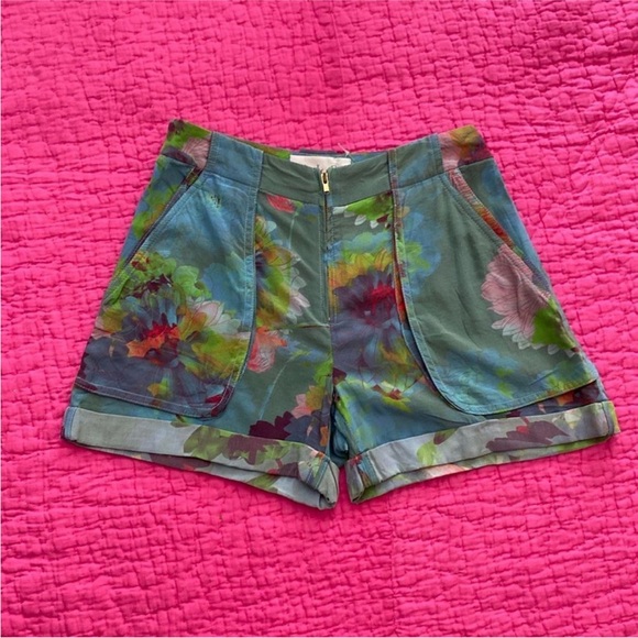 A.L.C. Silk Floral Women's Shorts, US2 - Picture 1 of 4